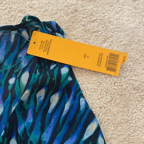 Tory Burch silk top never worn with tag - Picture 3 of 6